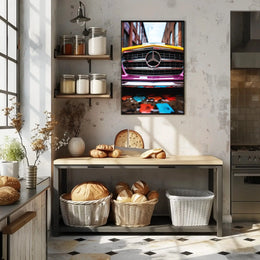 Luxury Mercedes-Benz Urban Vivid Art - Abstract, Artistic, or Pop Culture Poster PosterGoat