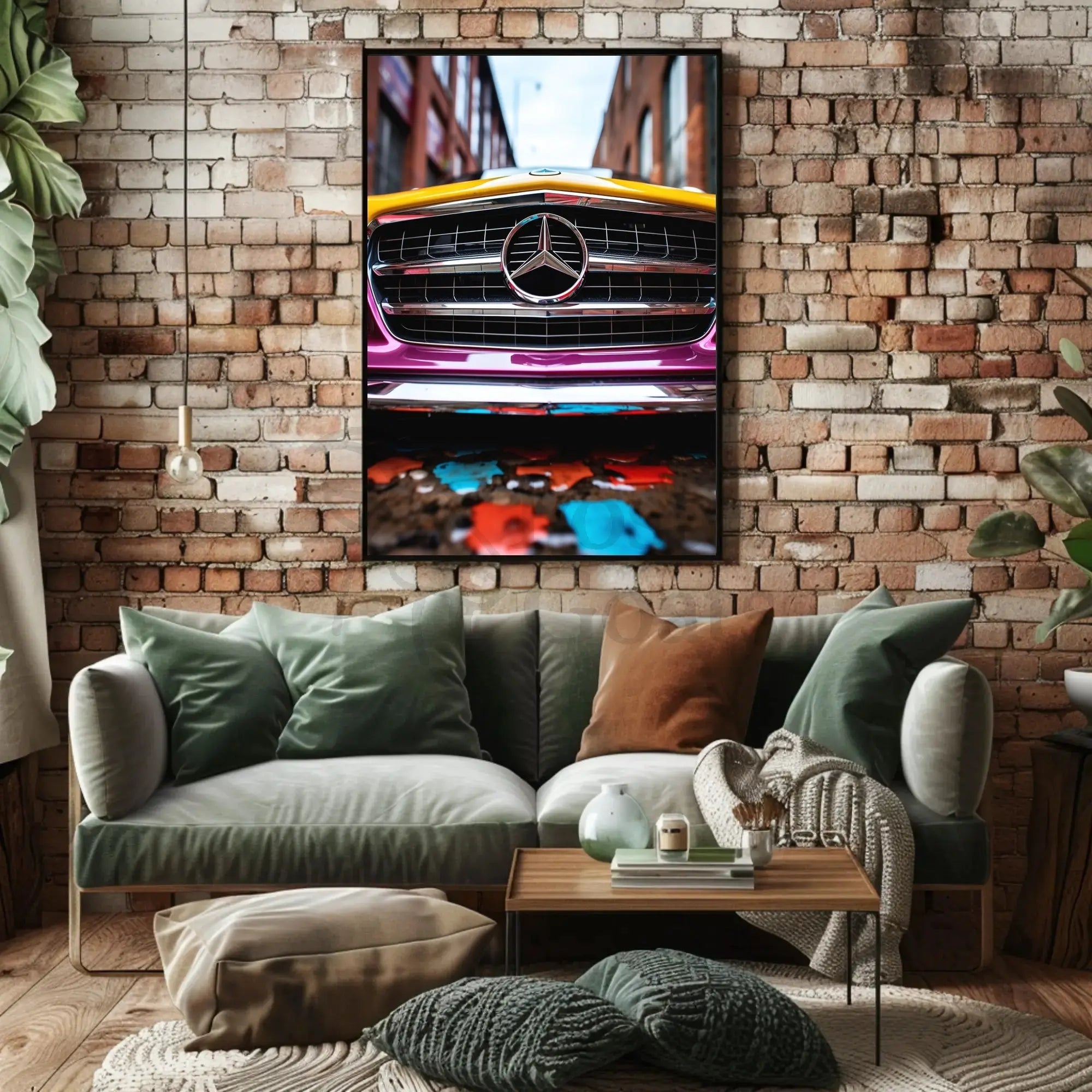 Luxury Mercedes-Benz Urban Vivid Art - Abstract, Artistic, or Pop Culture Poster PosterGoat