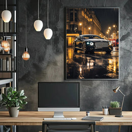 Luxury Night Drive in London City Poster PosterGoat