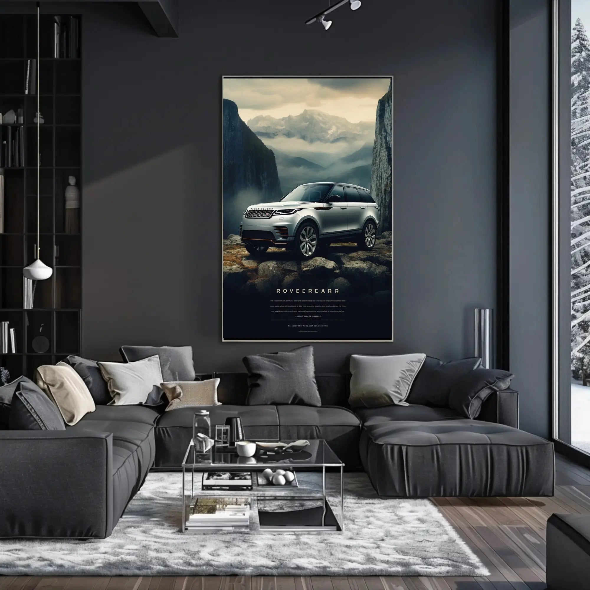 Luxury SUV Adventure in Nature Exploration Poster PosterGoat
