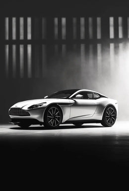 Luxury Sports Car Focused Modern Art Poster PosterGoat
