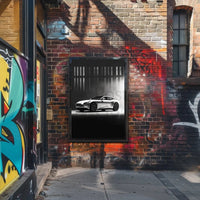 Luxury Sports Car Focused Modern Art Poster PosterGoat