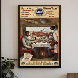 Luxury Train Travel Cincinnati Railroad Vintage Travel Poster PosterGoat