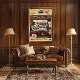 Luxury Train Travel Cincinnati Railroad Vintage Travel Poster PosterGoat