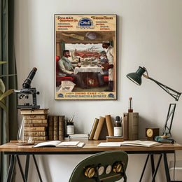 Luxury Train Travel Cincinnati Railroad Vintage Travel Poster PosterGoat