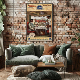 Luxury Train Travel Cincinnati Railroad Vintage Travel Poster PosterGoat