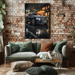 Luxury Urban Nightlife Car Artistic Poster PosterGoat