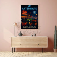 M1 After Dark Classic Car Culture Poster PosterGoat
