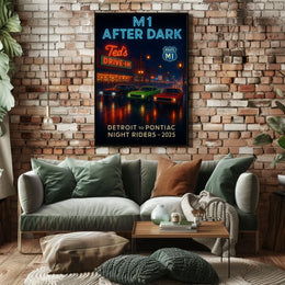 M1 After Dark Classic Car Culture Poster PosterGoat