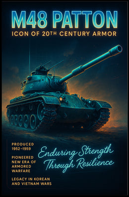 M48 Patton Icon Of 20Th Century Armor Poster PosterGoat