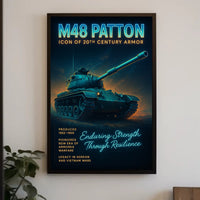 M48 Patton Icon Of 20Th Century Armor Poster PosterGoat