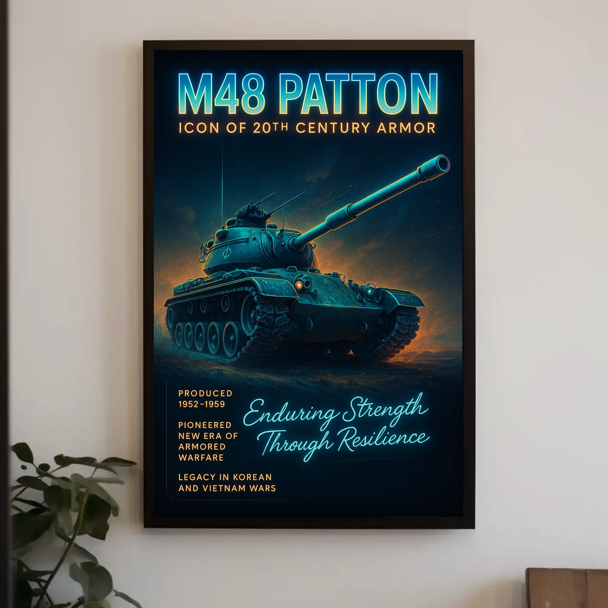 M48 Patton Icon Of 20Th Century Armor Poster PosterGoat