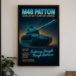 M48 Patton Icon Of 20Th Century Armor Poster PosterGoat