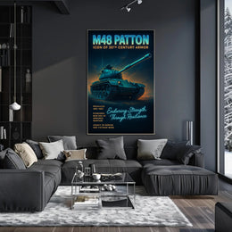 M48 Patton Icon Of 20Th Century Armor Poster PosterGoat
