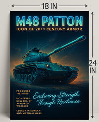 M48 Patton Icon Of 20Th Century Armor Poster PosterGoat