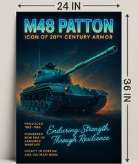 M48 Patton Icon Of 20Th Century Armor Poster PosterGoat