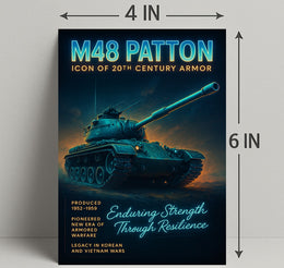 M48 Patton Icon Of 20Th Century Armor Poster PosterGoat