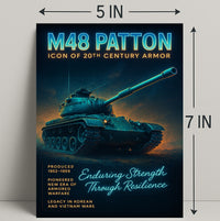 M48 Patton Icon Of 20Th Century Armor Poster PosterGoat