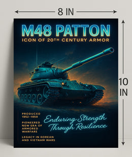 M48 Patton Icon Of 20Th Century Armor Poster PosterGoat