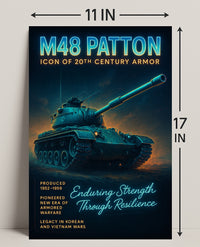 M48 Patton Icon Of 20Th Century Armor Poster PosterGoat