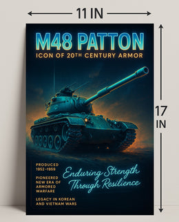 M48 Patton Icon Of 20Th Century Armor Poster PosterGoat
