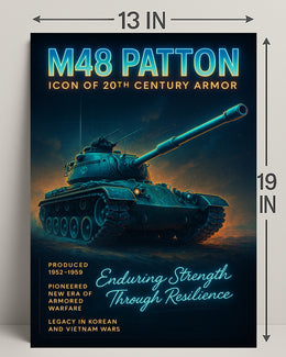 M48 Patton Icon Of 20Th Century Armor Poster PosterGoat