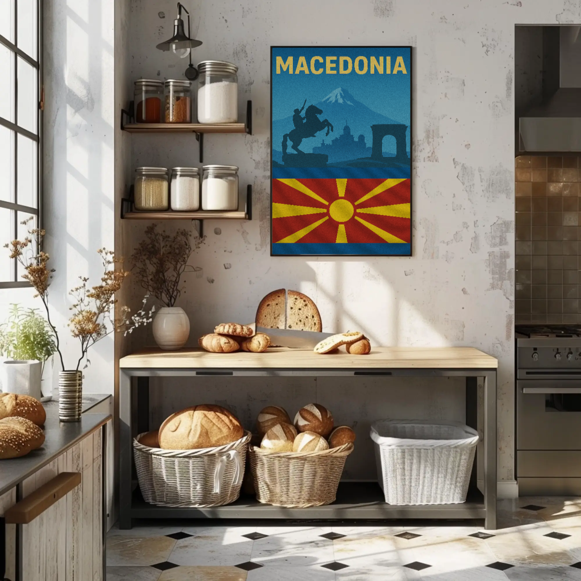 Macedonia's Legacy in Historical Cultural Heritage Poster PosterGoat