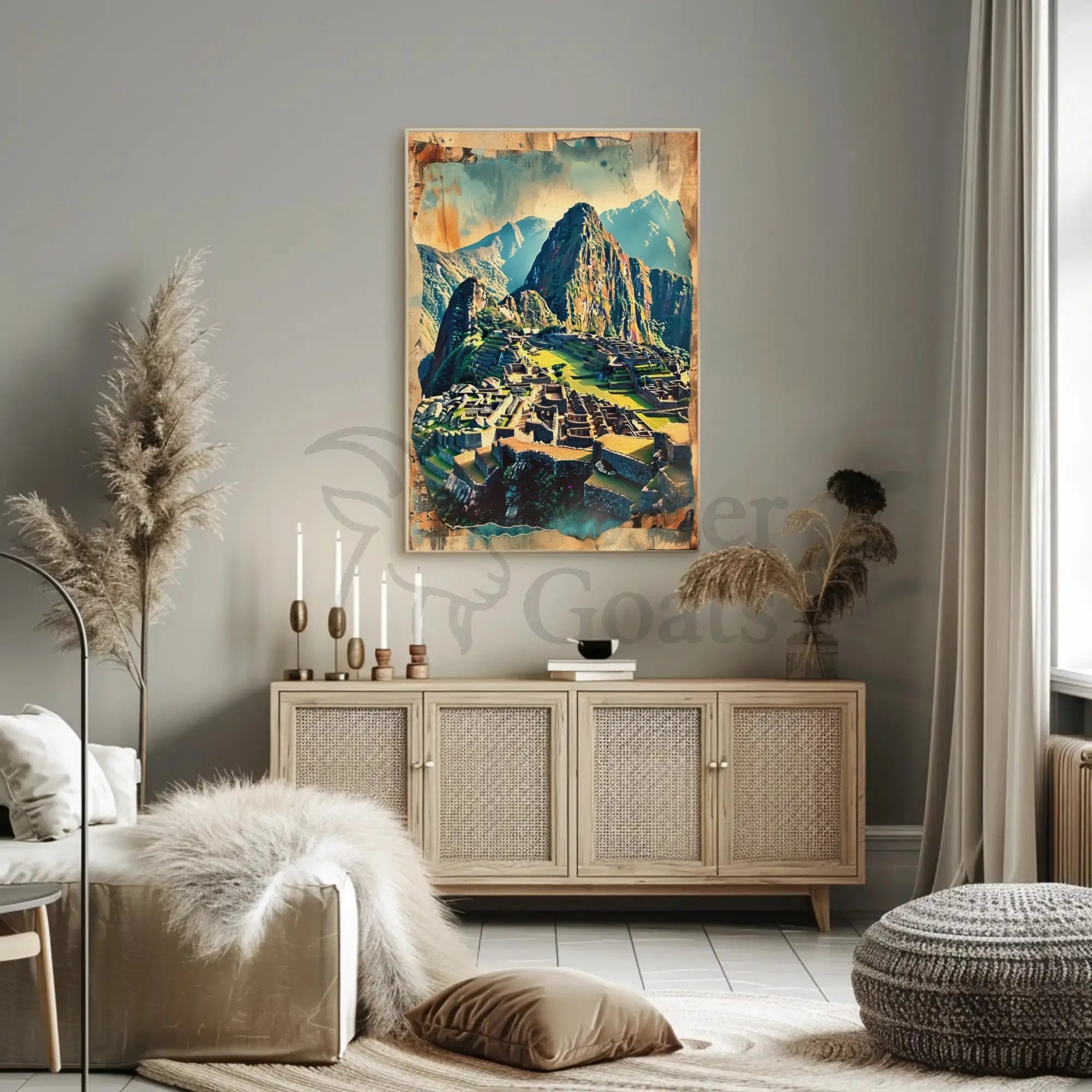 Machu Picchu Adventure Awaits Vintage Travel Poster PosterGoat