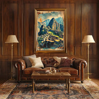 Machu Picchu Adventure Awaits Vintage Travel Poster PosterGoat