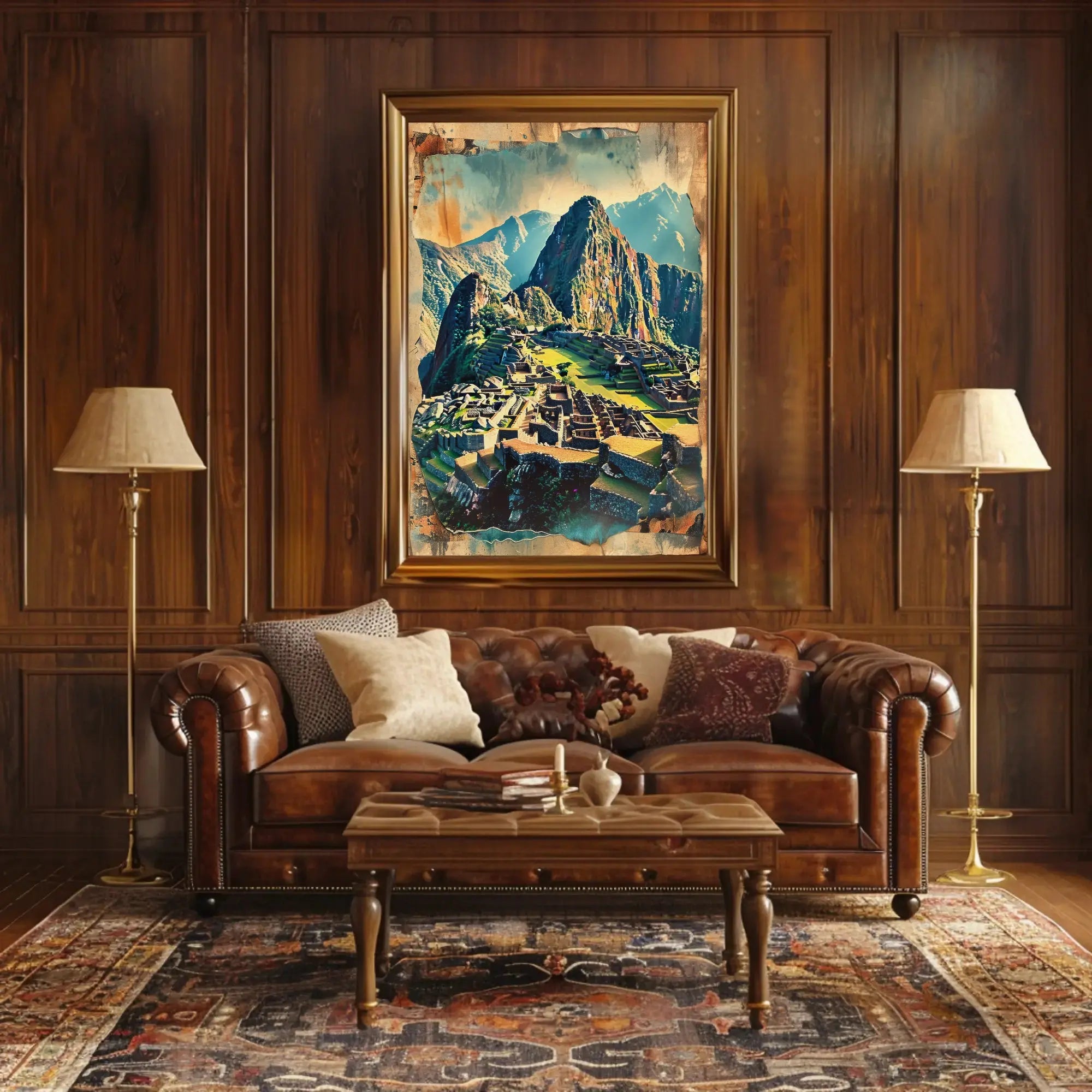 Machu Picchu Adventure Awaits Vintage Travel Poster PosterGoat