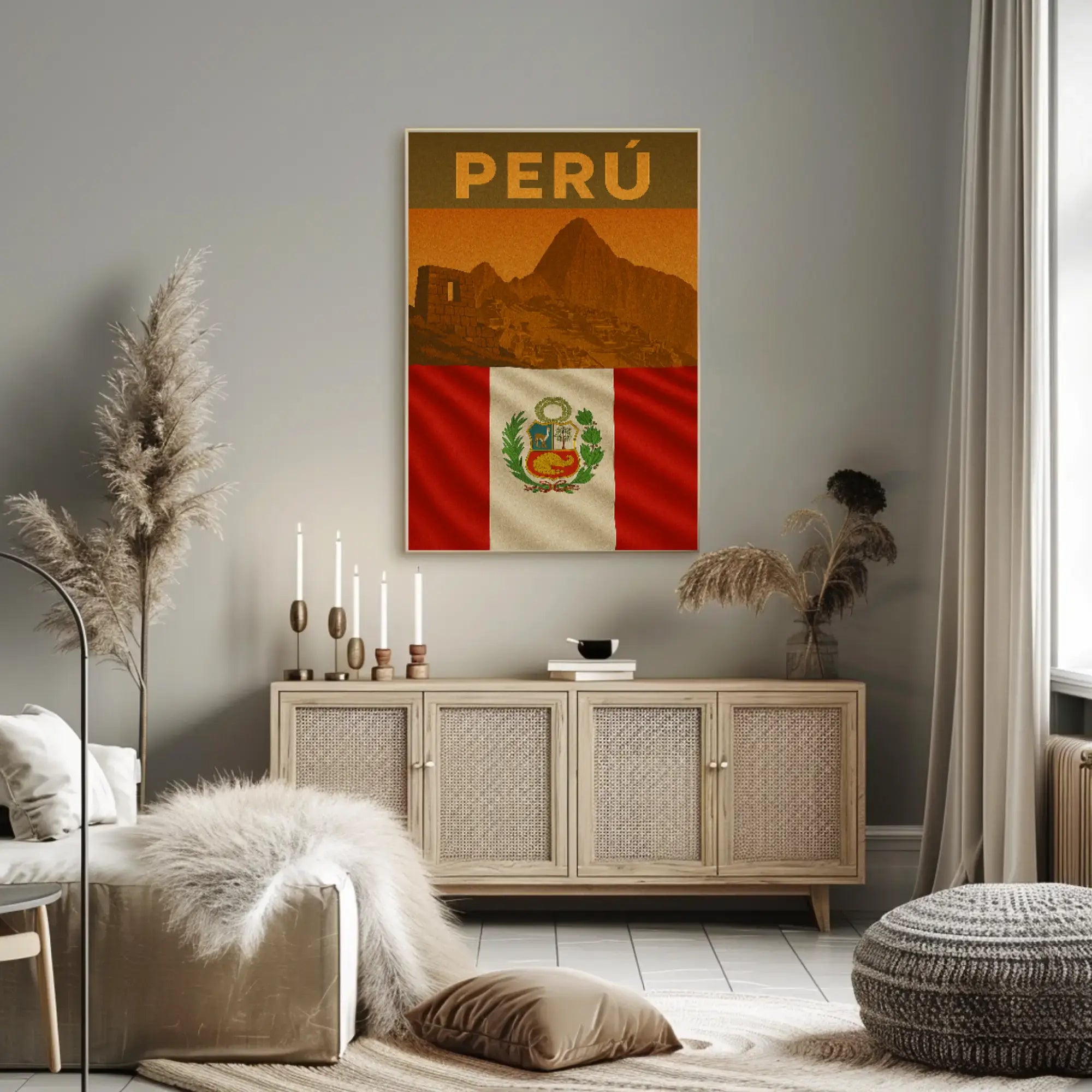 Machu Picchu Peruvian Cultural Heritage Vintage Travel Poster PosterGoat