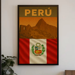 Machu Picchu Peruvian Cultural Heritage Vintage Travel Poster PosterGoat
