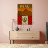 Machu Picchu Peruvian Cultural Heritage Vintage Travel Poster PosterGoat