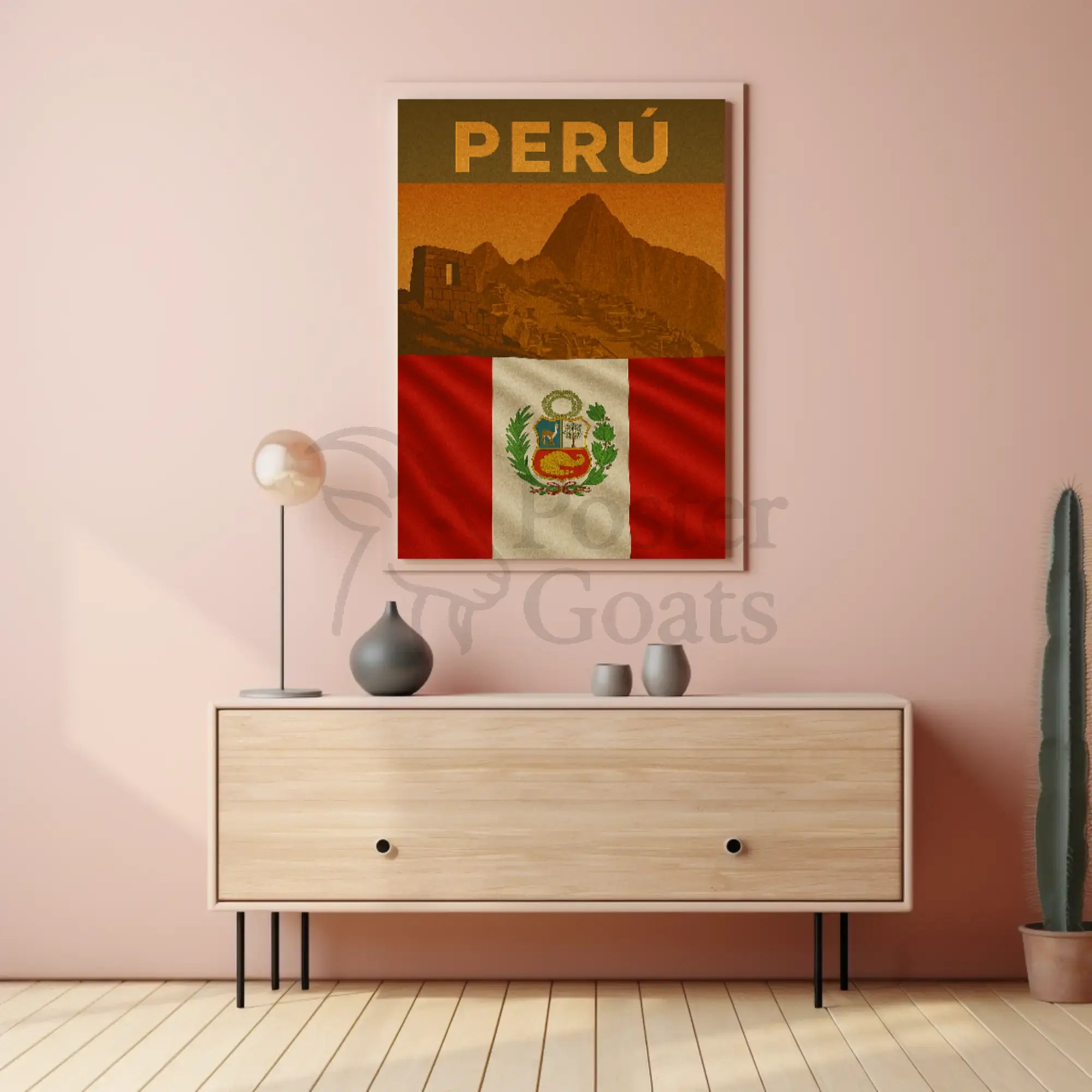 Machu Picchu Peruvian Cultural Heritage Vintage Travel Poster PosterGoat