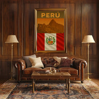 Machu Picchu Peruvian Cultural Heritage Vintage Travel Poster PosterGoat