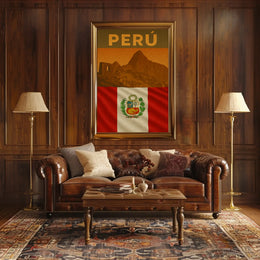 Machu Picchu Peruvian Cultural Heritage Vintage Travel Poster PosterGoat