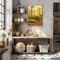 Madagascar Adventure Vintage Travel Exploration Poster PosterGoat