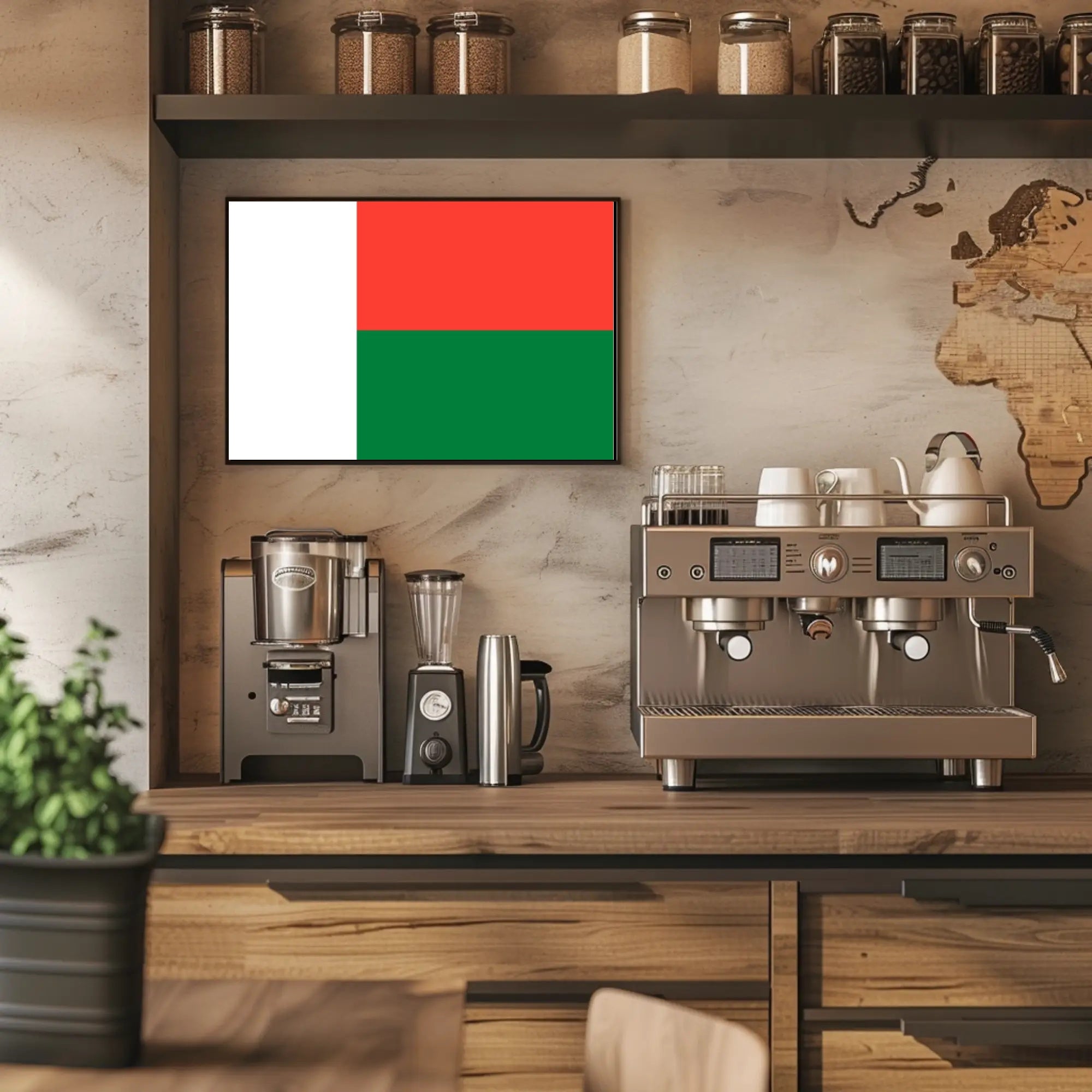 Madagascar Flag Art Print for Country Flag Poster PosterGoat