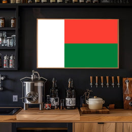 Madagascar Flag Art Print for Country Flag Poster PosterGoat