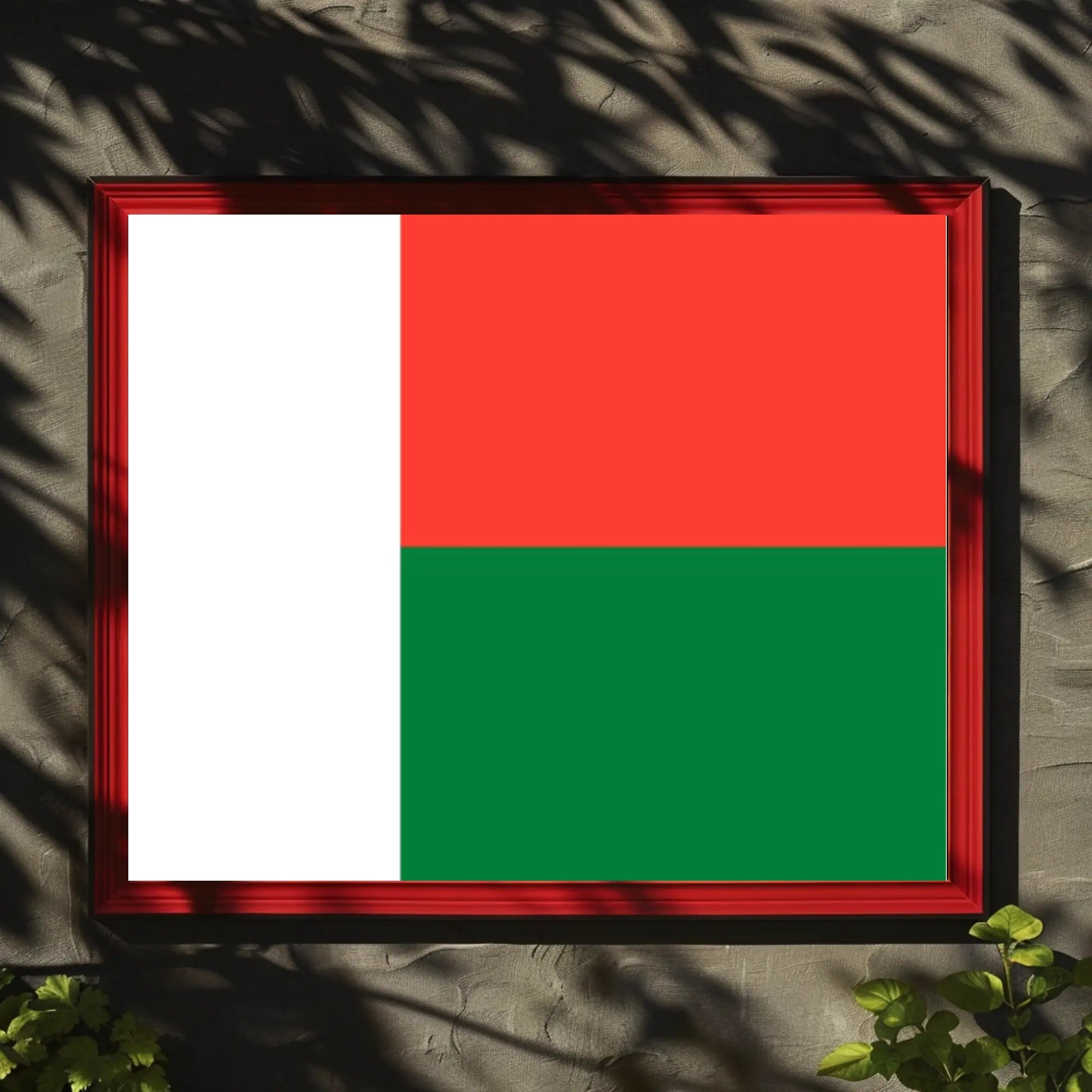 Madagascar Flag Art Print for Country Flag Poster PosterGoat