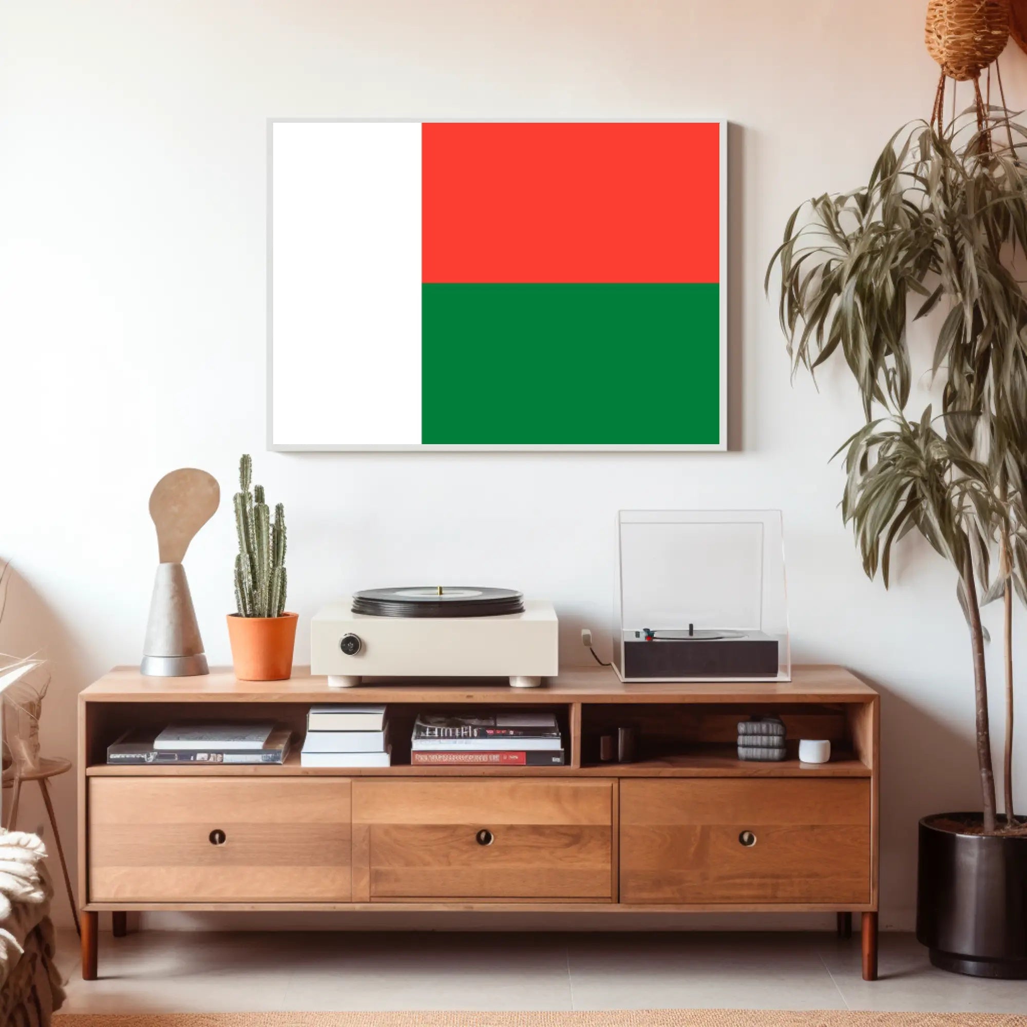 Madagascar Flag Art Print for Country Flag Poster PosterGoat