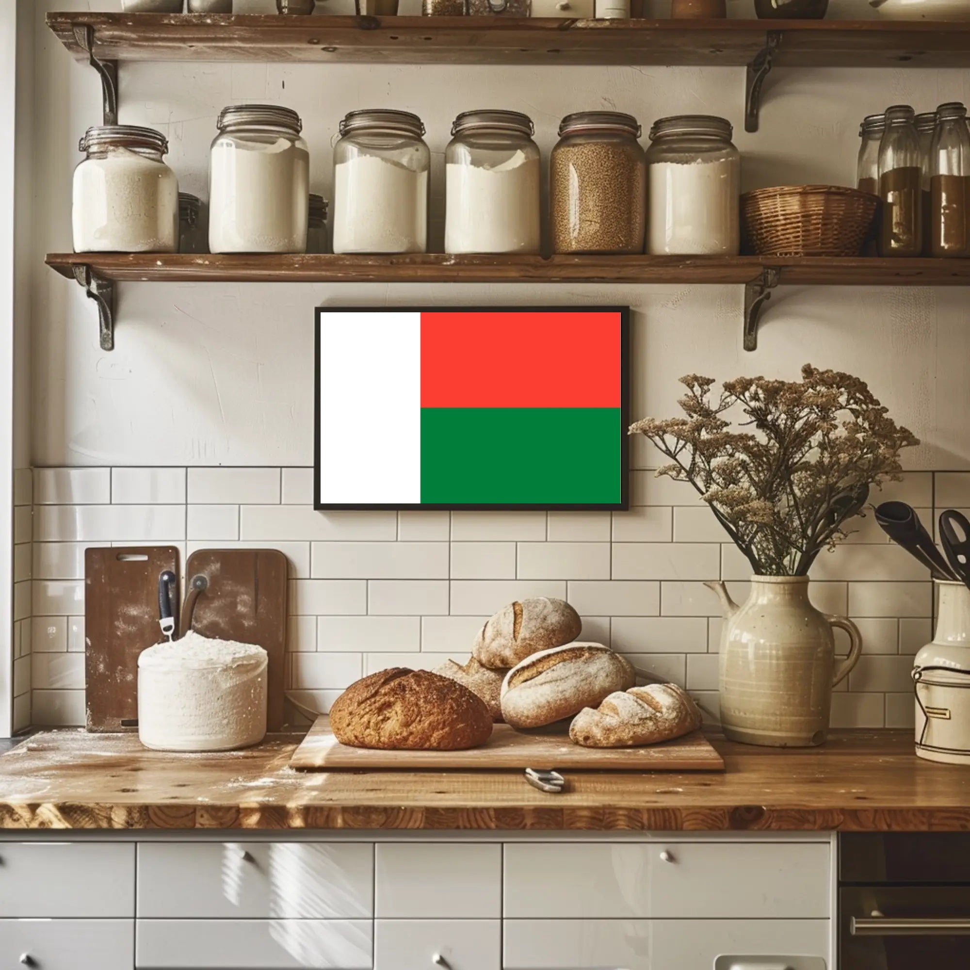 Madagascar Flag Art Print for Country Flag Poster PosterGoat