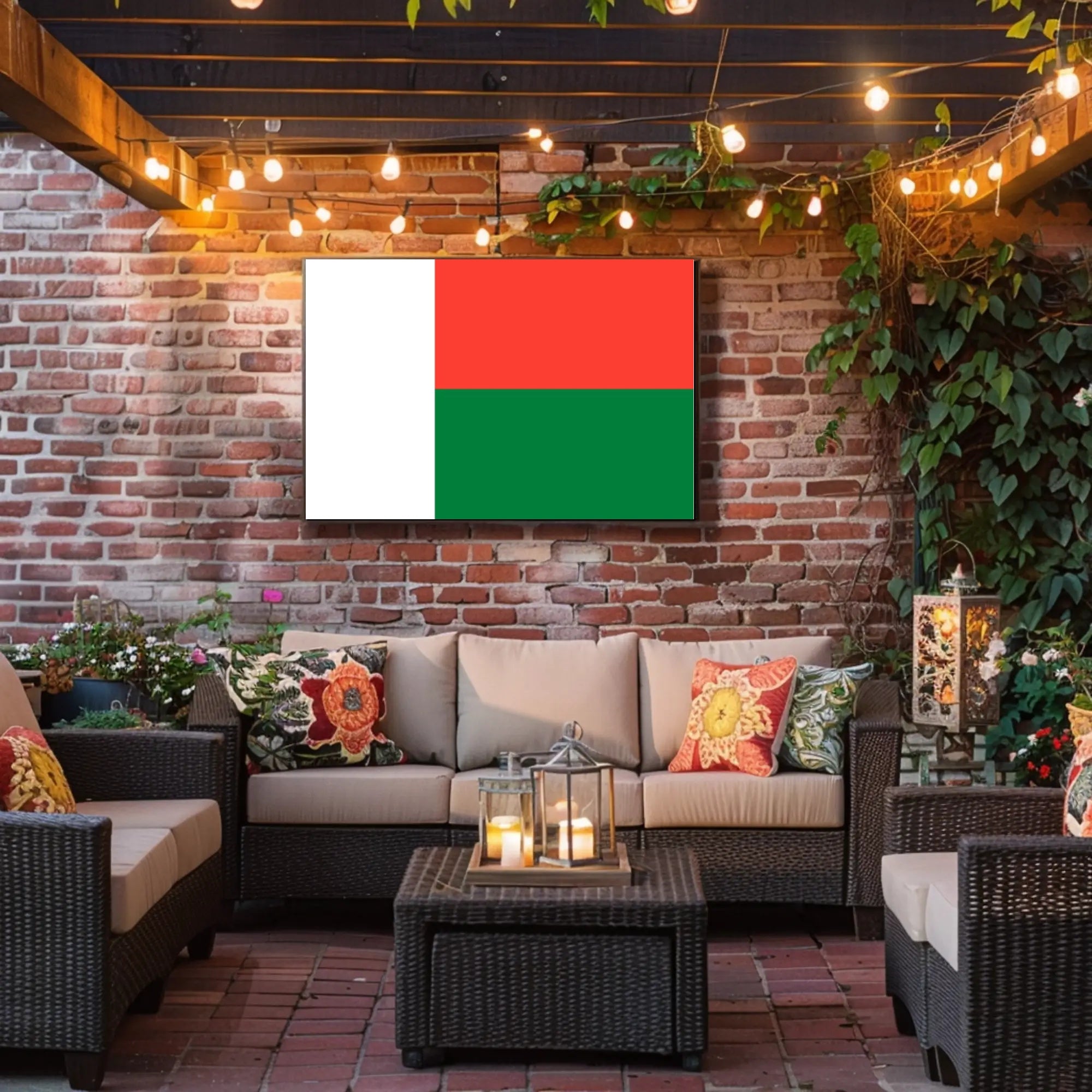 Madagascar Flag Art Print for Country Flag Poster PosterGoat