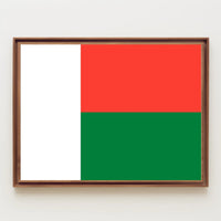 Madagascar Flag Art Print for Country Flag Poster PosterGoat