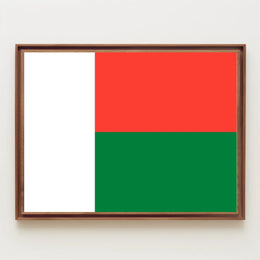 Madagascar Flag Art Print for Country Flag Poster PosterGoat
