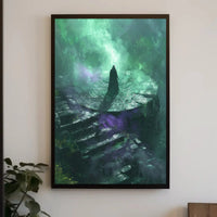 Magic Realm Cloak Figure Fantasia Futuristic Sci-Fi Poster PosterGoat