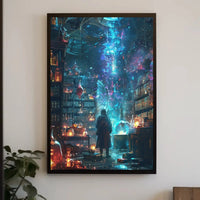 Magical Alchemist Library Fantasy Scene Poster PosterGoat