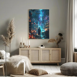 Magical Alchemist Library Fantasy Scene Poster PosterGoat