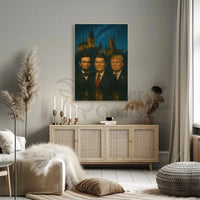 Magical Night at Hogwarts Inspired Historical Poster PosterGoat