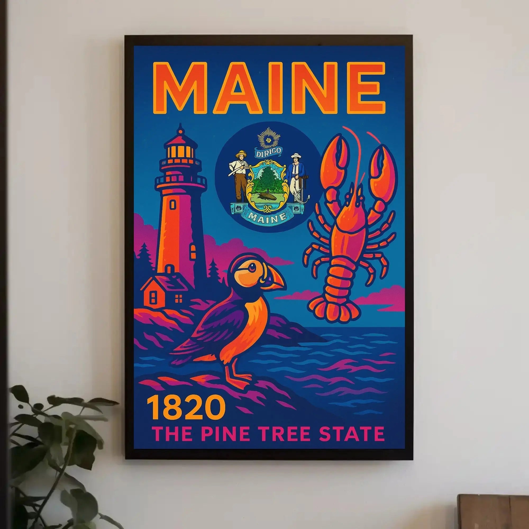 Maine Coastal Heritage Celebration Travel Poster PosterGoat